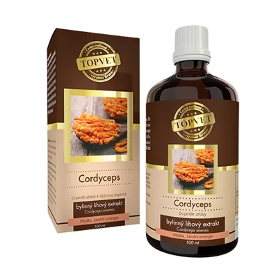 Green idea Cordyceps tinkúra - kvapky 100 ml zdroj sily, energie a vitality