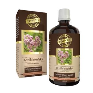 TOPVET Baldriánské kvapky – Valeriána lekárska 100 ml stres, vyčerpanie