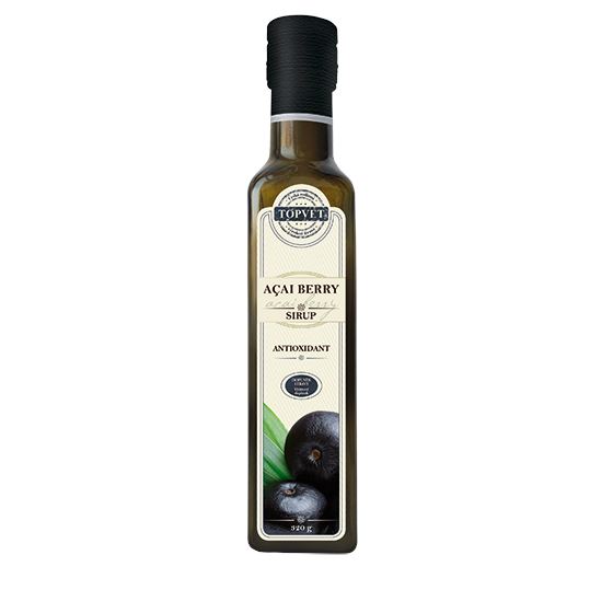 TOPVET Acai berry sirup farmársky vo skle 320 g (antioxidant)
