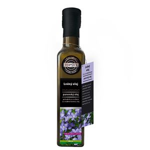 TOPVET Ľanový olej za studena lisovaný 250 ml