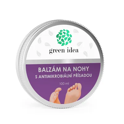 Green idea Antiseptický balzam na nohy s antimikrobiálnou prísadou 100 ml