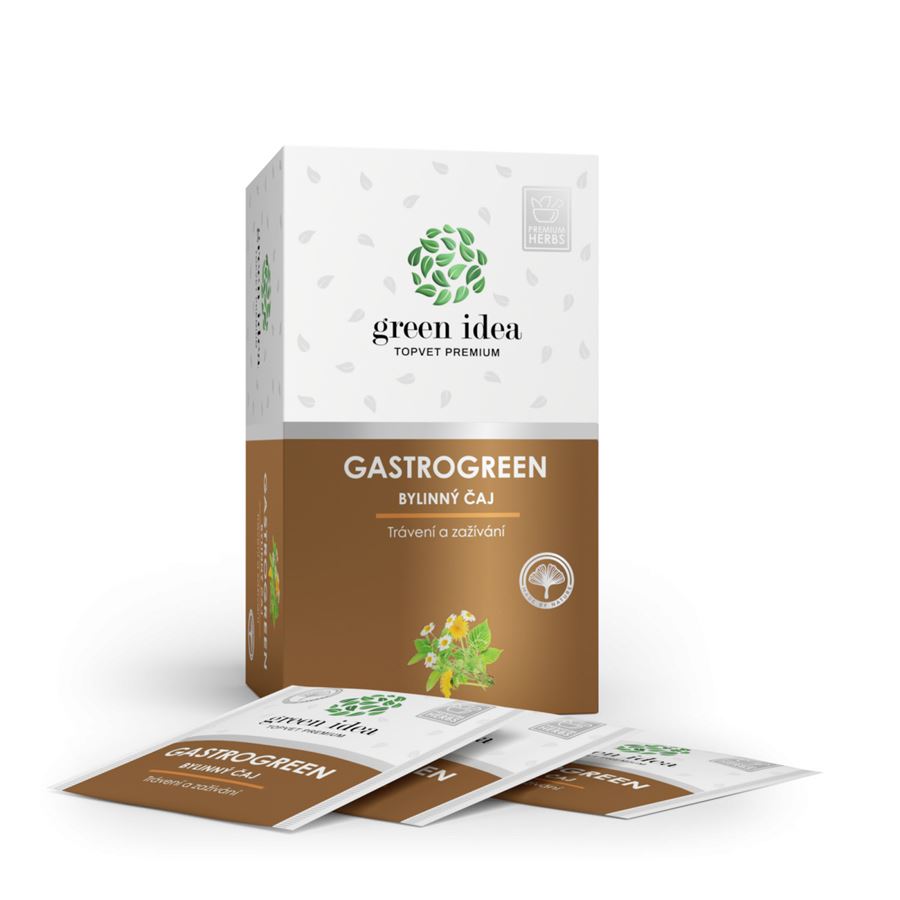 Green Idea GASTROGREEN bylinný čaj na podporu trávenia a zažívania