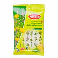 VITALP švajčiarske bylinné cukríky Citrón + Medovka bez cukru 75 g