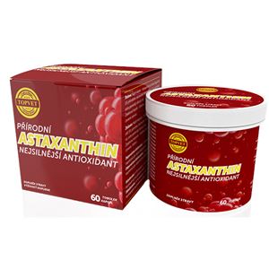 TOPVET Astaxantin prírodný antioxidant 60 ks