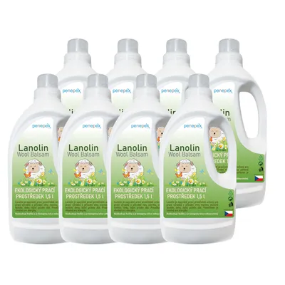 Lanolín na pranie Wool Balsam 1,5 l / 8 ks