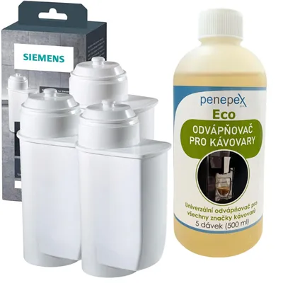 Siemens Brita Intenza TZ70003 17004340 filter do kávovaru (3 ks) + Penepex Eco univerzálny odvápňovač 500 ml