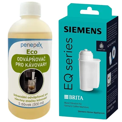 Siemens Brita Intenza TZ70003 filter do kávovaru + Penepex Eco univerzálny odvápňovač 500 ml