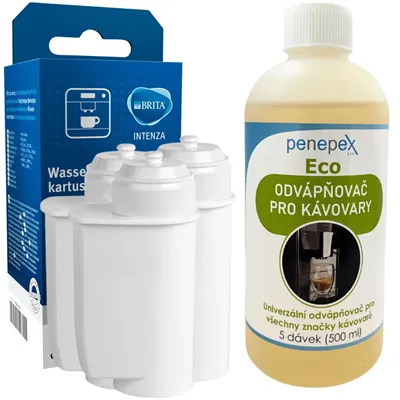 Siemens Brita Intenza 17000705 filter do kávovaru (3 ks)+ Penepex Eco univerzálny odvápňovač 500 ml