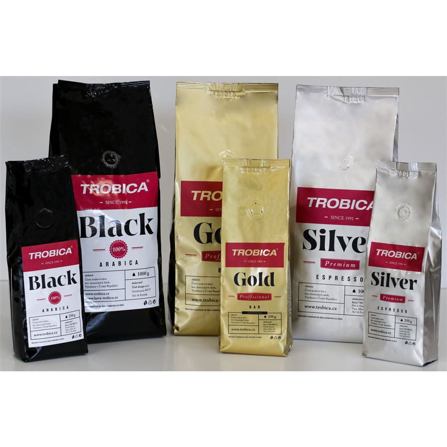 Trobica Silver Premium zrnková káva 1000 g