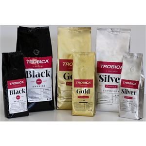 Trobica Black Arabica zrnková káva 1000 g