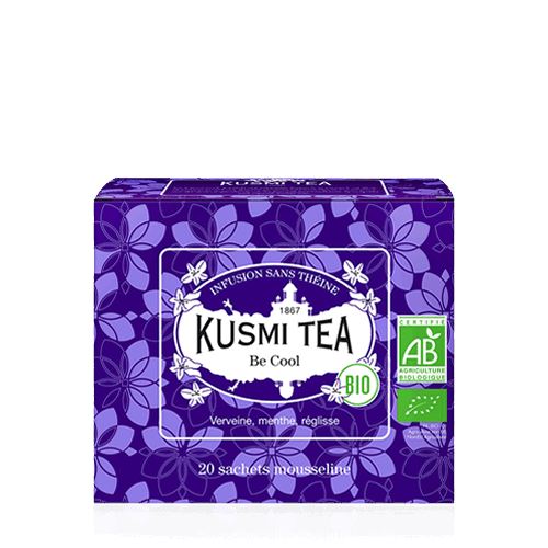 Kusmi Tea Organic Be Cool, 20 mušelínových sáčkov (40 g)