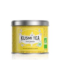 Kusmi Tea Organic Green Jasmine, sypaný čaj v kovovej dóze (100 g)