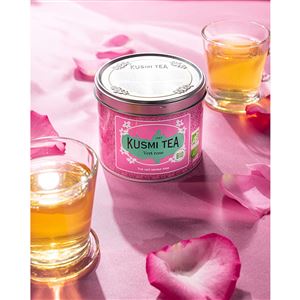Kusmi Tea Green Rose, sypaný čaj v kovovej dóze (100 g)