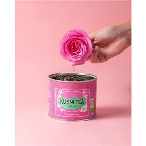 Kusmi Tea Green Rose, sypaný čaj v kovovej dóze (100 g)