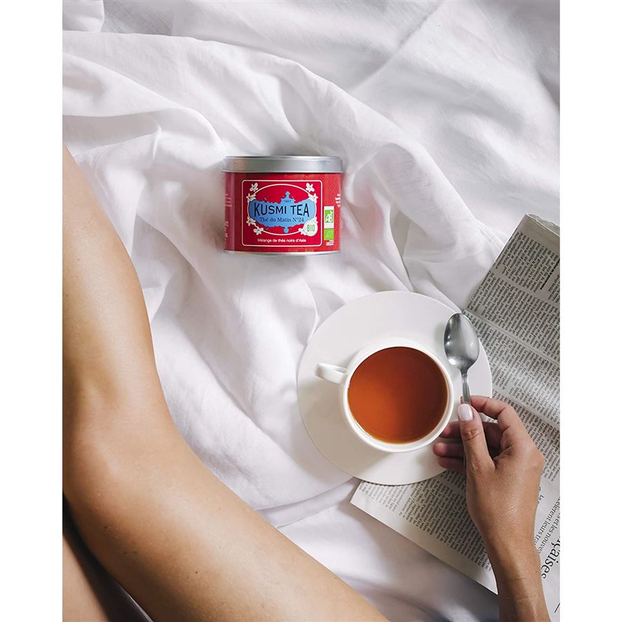 Kusmi Tea Organic Russian Morning n°24, sypaný čaj v kovovej dóze (100 g)