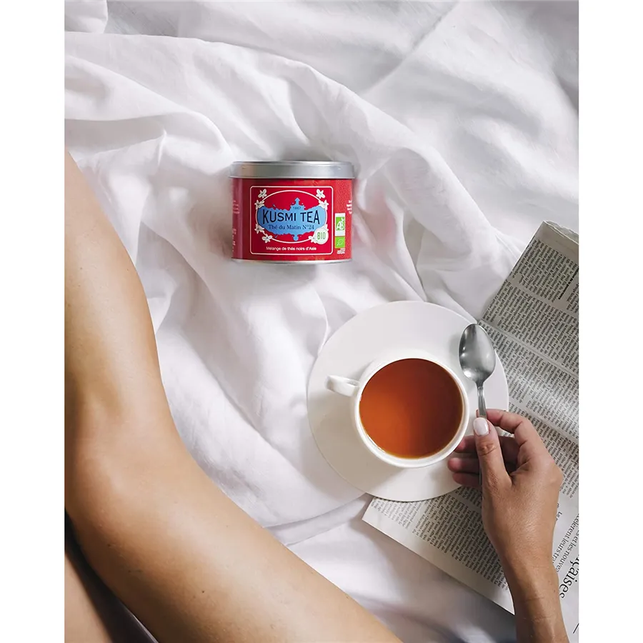 Kusmi Tea Organic Russian Morning n°24, sypaný čaj v kovovej dóze (100 g)