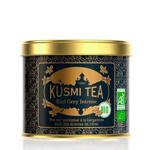 Kusmi Tea Organic Earl Grey Intense, sypaný čaj v kovovej dóze (100 g)
