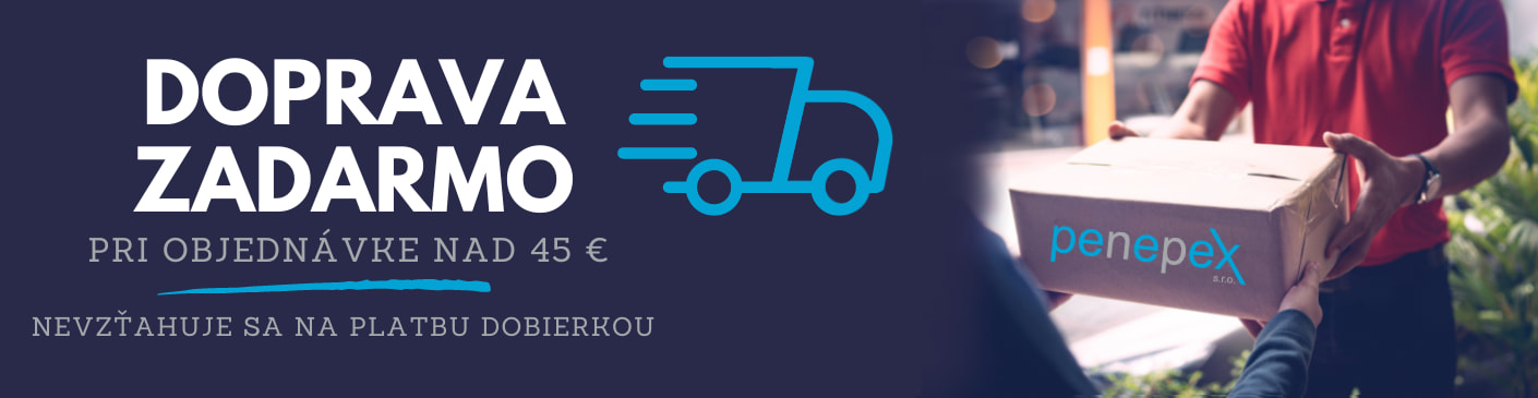 Penepex doprava zadarmo pri objednavke od 45 EUR