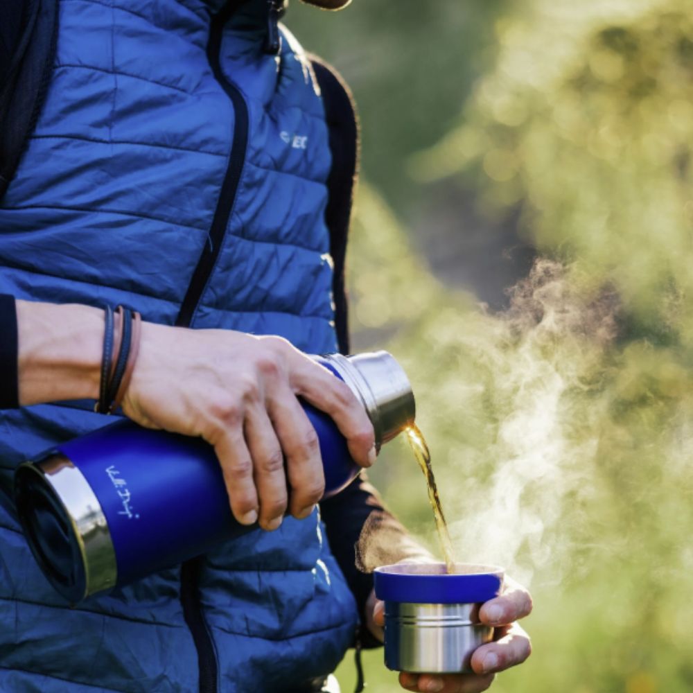 Vialli Design turistická termoska FUORI modrá 1 l