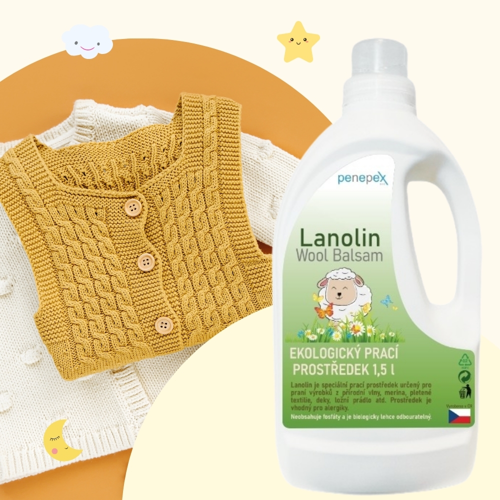 Penepex Lanolin prací prášok na Merino vlnu a detskú bielizeň